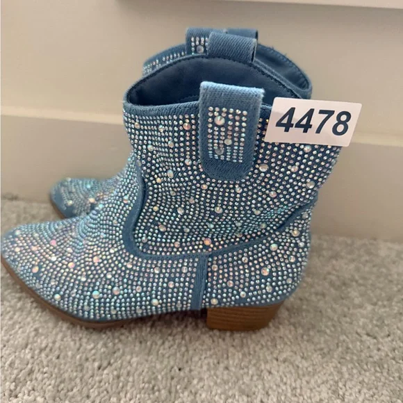 Link Blue Sparkle Kids Boots - Picture 8 of 8